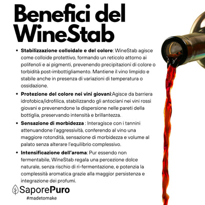 WineStab – Gomma Arabica Naturale per Stabilizzazione del Vino - GelatoStore