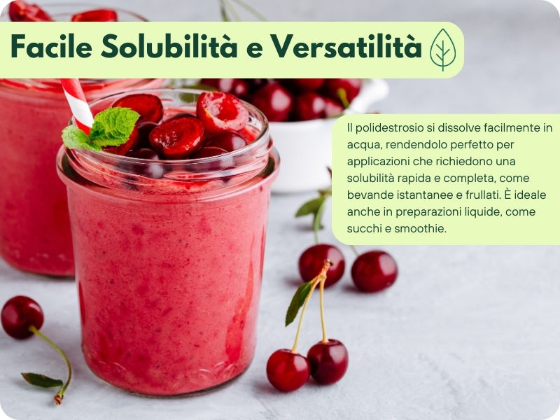 Polidestrosio - Sostituto dello Zucchero - Migliora la texture, riduce le calorie e supporta la salute intestinale - GelatoStore