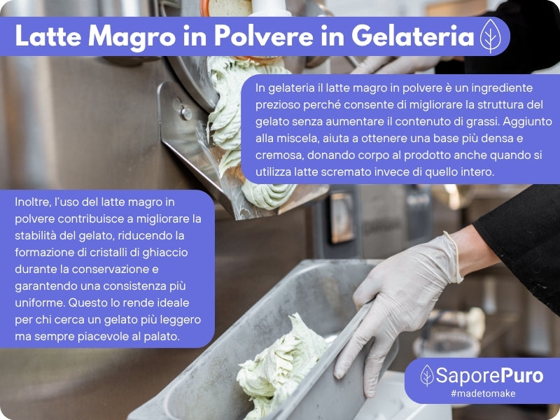 Latte Magro in Polvere - Confezione da 1kg - Origine EU - GelatoStore
