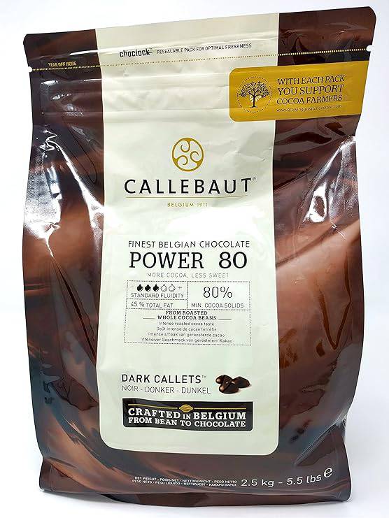 Cioccolato fondente Power 80 - Callebaut - 2.5kg - GelatoStore