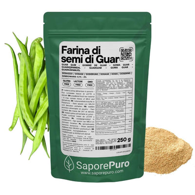 Farina di Semi di Guar (E412) - Origine India - Confezionato in Italia