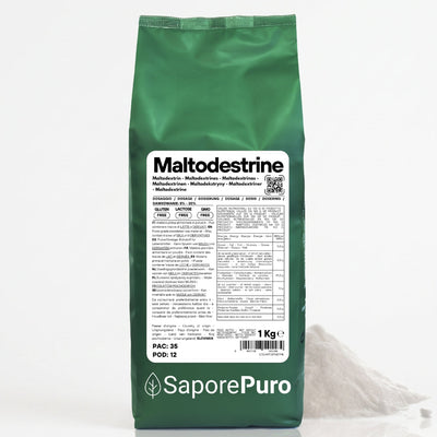 Maltodestrine 18-19DE - Confezionato in Italia - Zucchero a lento rilascio - per Gelati