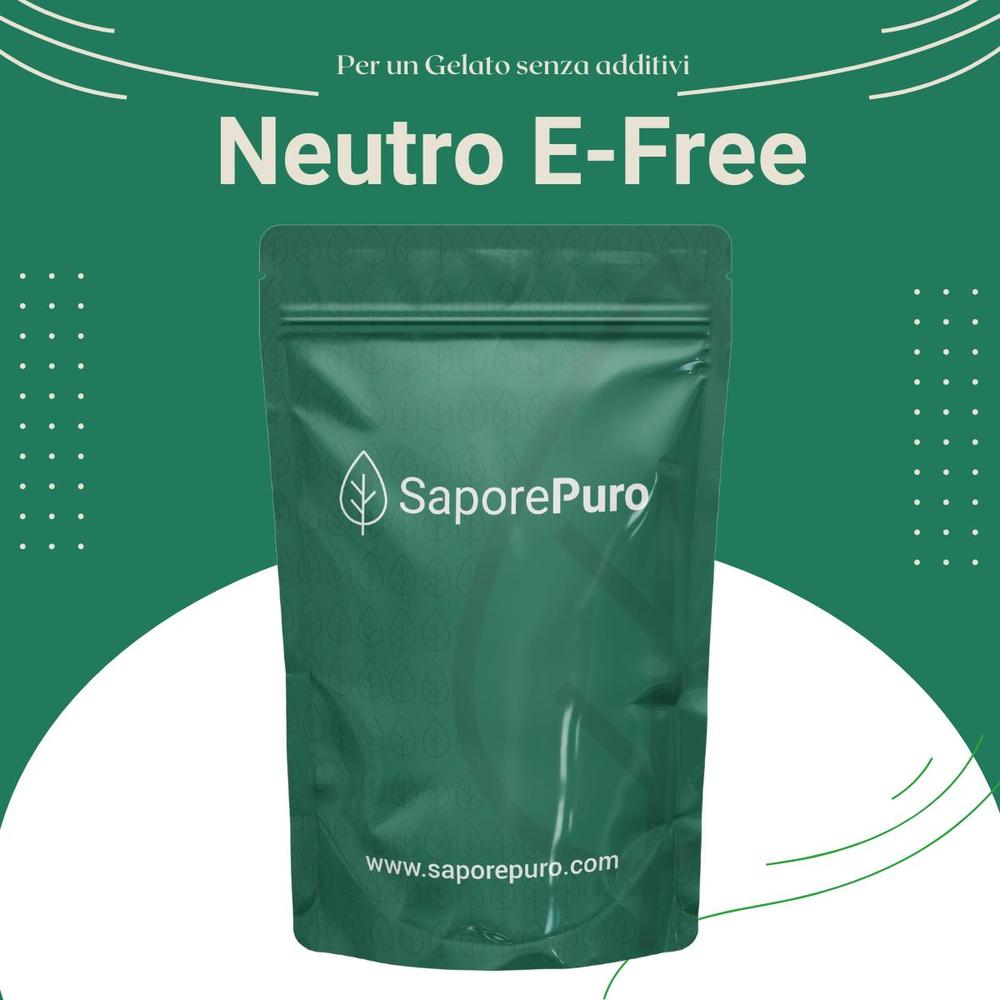 SaporePuro Neutro E-Free gelato base with fiber and plant proteins, neutral color, ideal for clean label vegan ice creams.