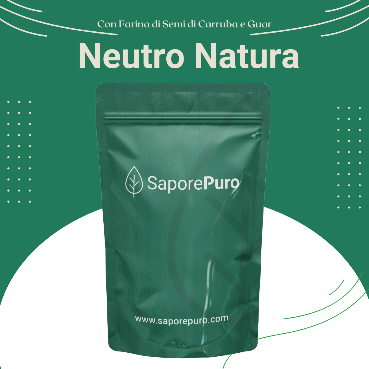 Neutro Natura 5 per gelato - Stabilizzante Carruba / Guar senza emulsionanti per Gelati MADE IN ITALY - Ideale per Gelati base Latte - GelatoStore