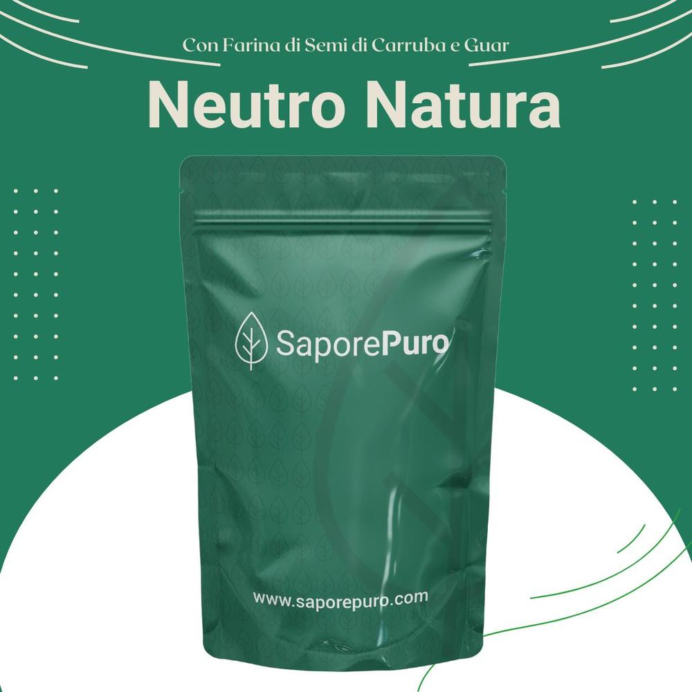 Neutro Natura 5 per gelato - Stabilizzante Carruba / Guar senza emulsionanti per Gelati MADE IN ITALY - Ideale per Gelati base Latte