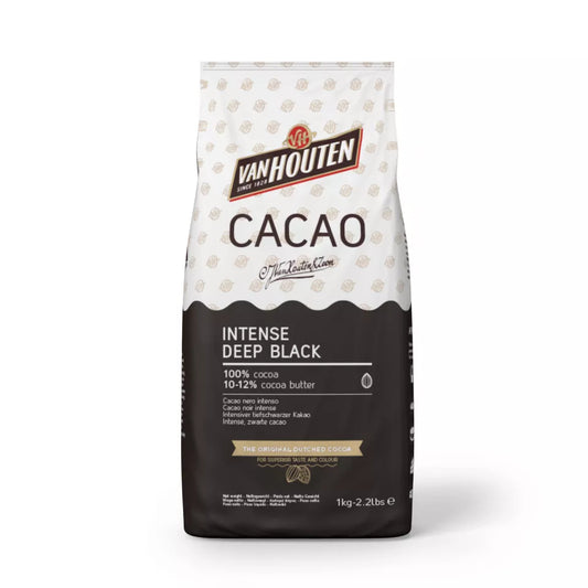 Cacao Nero - Intense Deep Blacl - VanHouten - Callebaut - Cacao in polvere 10/12% Materia Grassa - GelatoStore