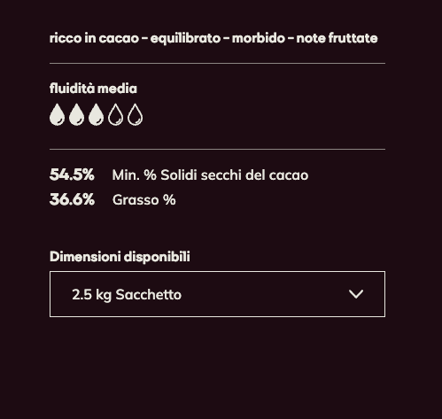 Cioccolato fondente 811 - Callebaut - 2.5kg - GelatoStore