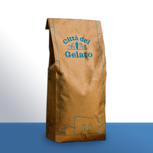 Città del Gelato 1kg Paste Classiche Cheesecake 30 in a sealed bag for dessert preparation.