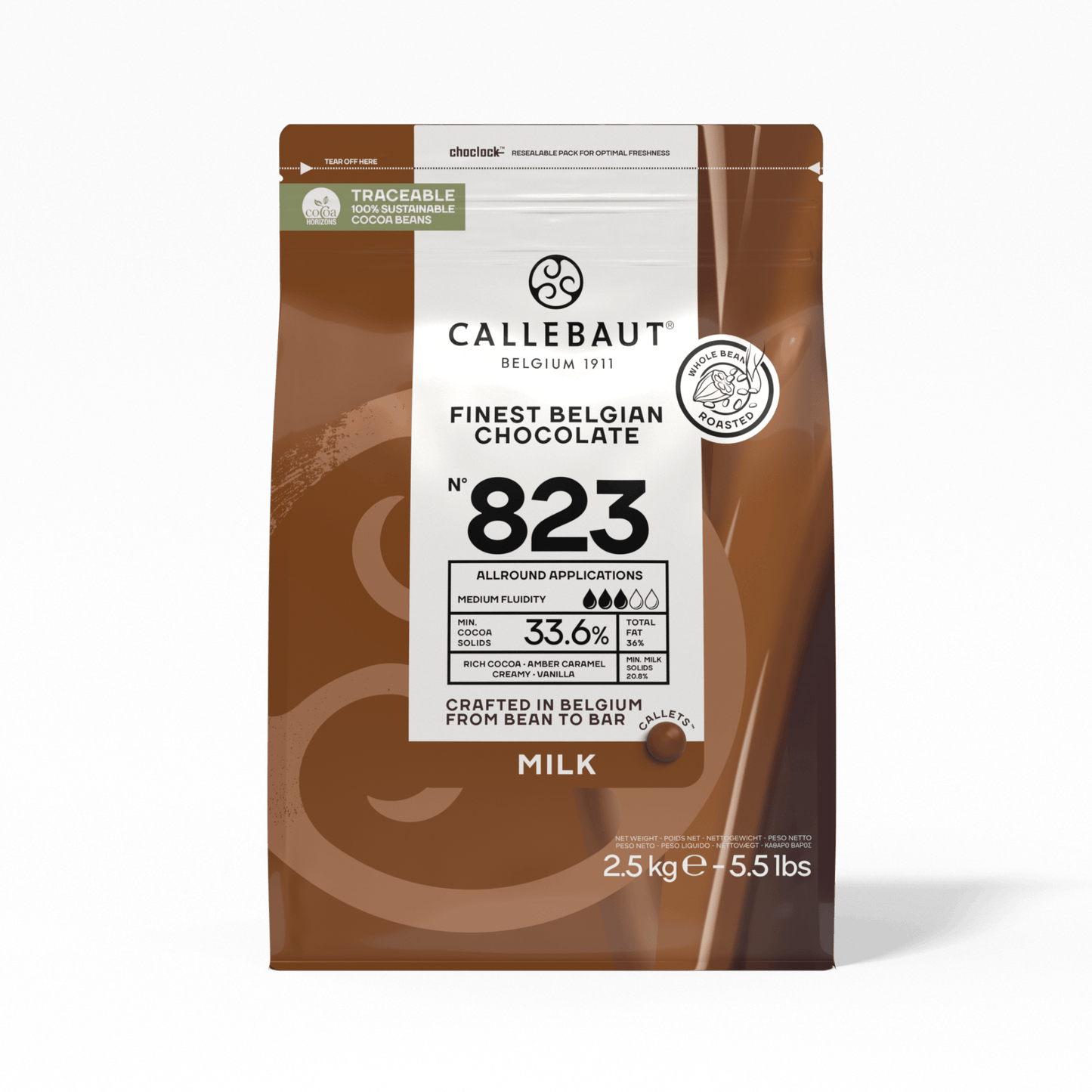 Cioccolato al latte 823 - Callebaut - 2.5kg - GelatoStore