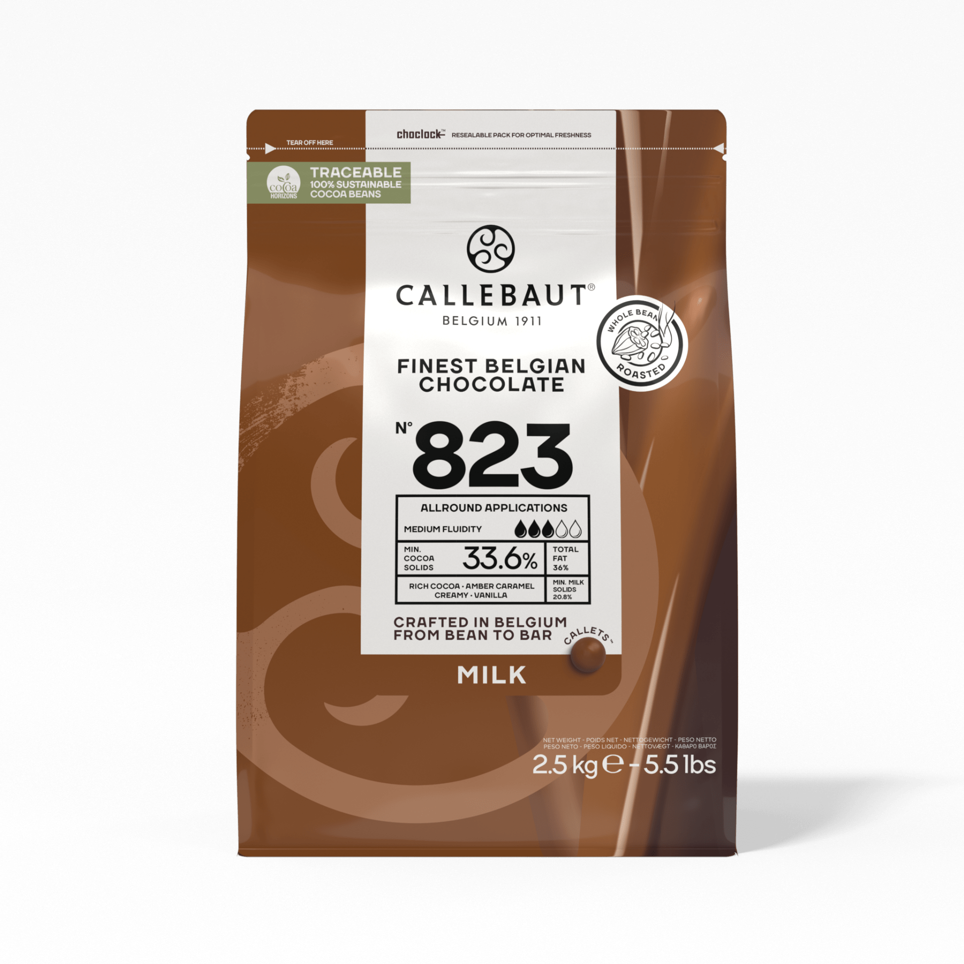 Cioccolato al latte 823 - Callebaut - 2.5kg - GelatoStore