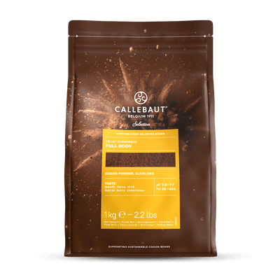 Callebaut Velvet Full Body 1 kg – Cacao in polvere intenso e vellutato per ricette premium - GelatoStore
