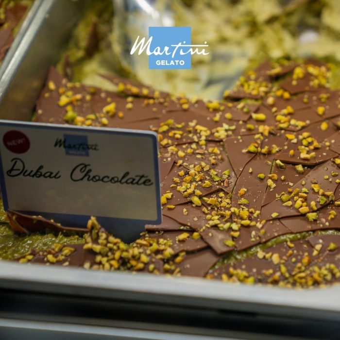 Brunella CROCK DUBAI - Master Martini | Crema spalmabile al pistacchio con pasta kataifi - GelatoStore