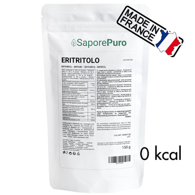Eritritolo - 150gr - Origine Francia - Dolcificante 0kcal - GelatoStore