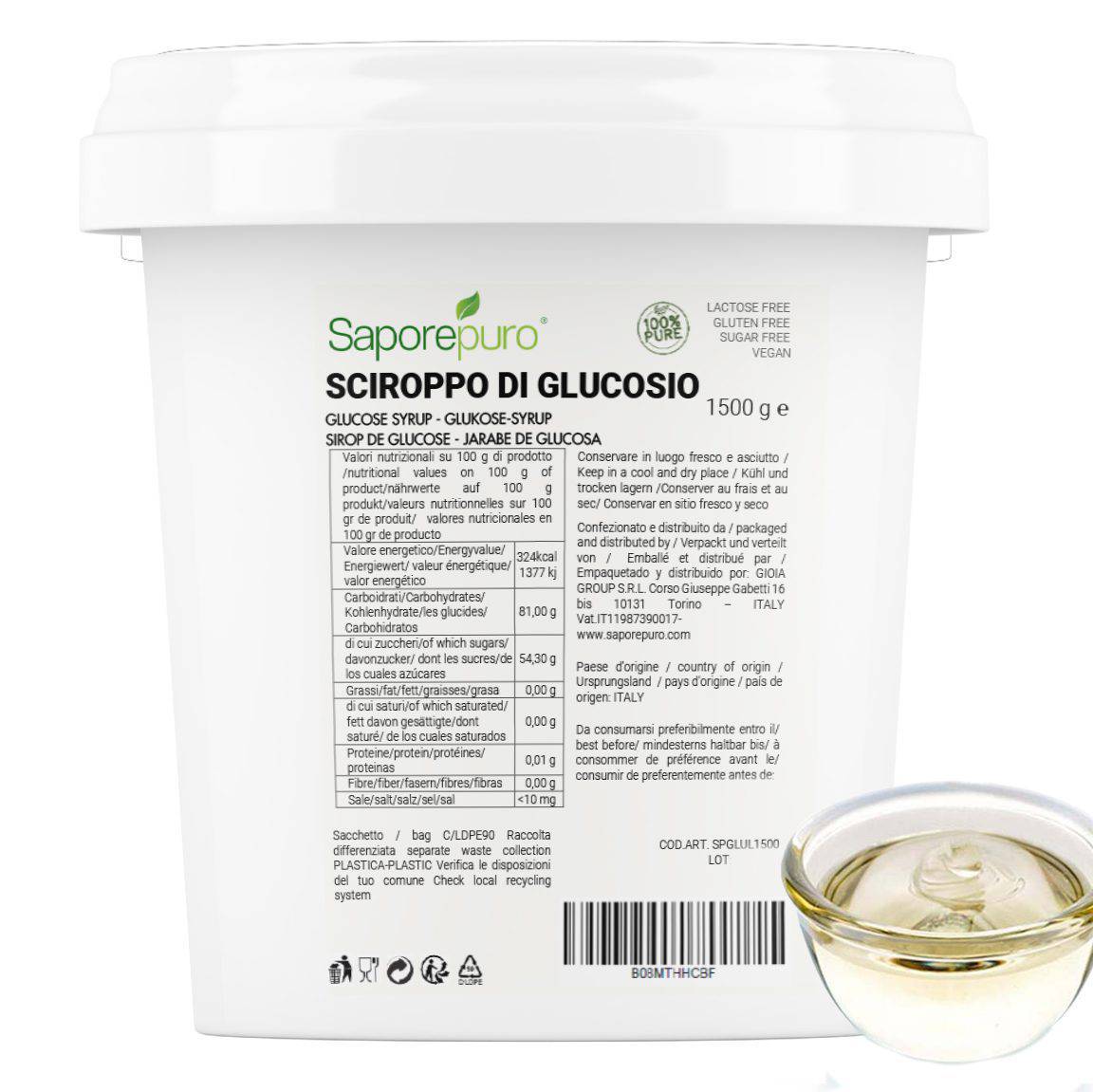 Sciroppo di glucosio liquido 60DE - 1,5Kg