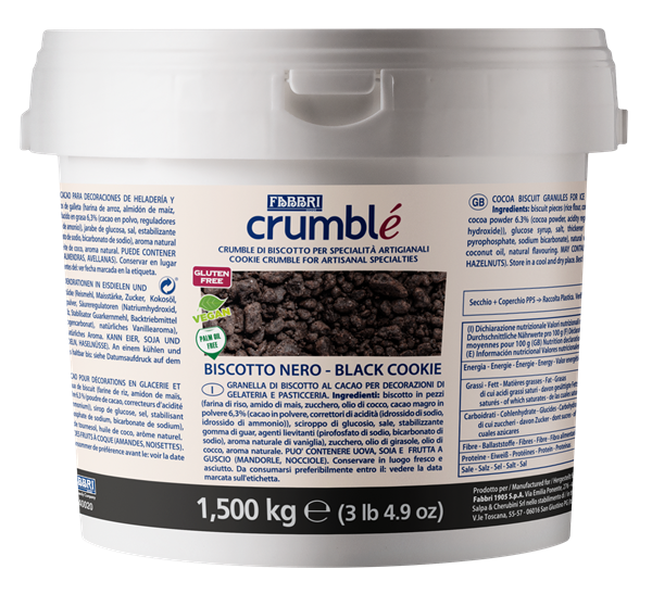 Crumble Biscotto Nero 1,5 kg - Fabbri