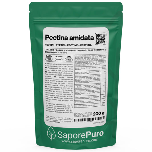 Pectina in polvere (E440ii) a basso metossile- ideale per marmellate a basso contenuto di zucchero - SaporePuro