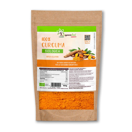 100% Curcuma in polvere BIO - 100g
