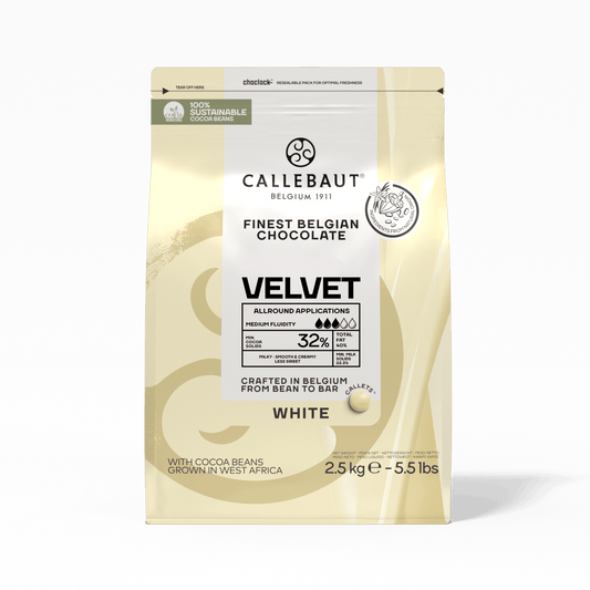 Weiße Samtschokolade - Callebaut - 2.5kg - GelatoStore