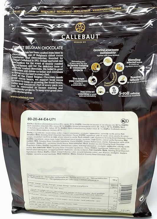Power 80 Dark Chocolate - Callebaut - 2.5kg - GelatoStore