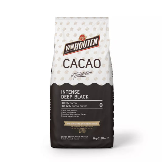 Black Cocoa - Intense Deep Blacl - VanHouten - Callebaut - Cocoa Powder 10/12% Fat Matter - GelatoStore