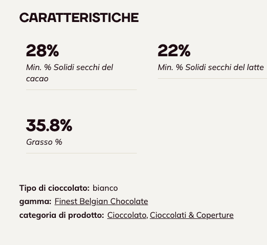 White chocolate W2 - Callebaut - 2.5kg
