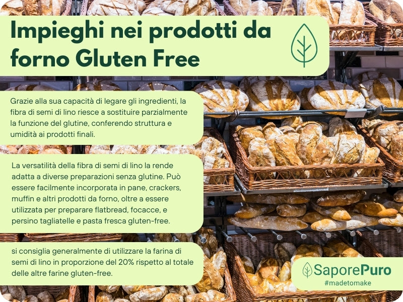 Fibra di semi di Lino  - Addensante Naturale - Sostituto "E" Clean Label - Per gelati, dolci e salse. - SaporePuro