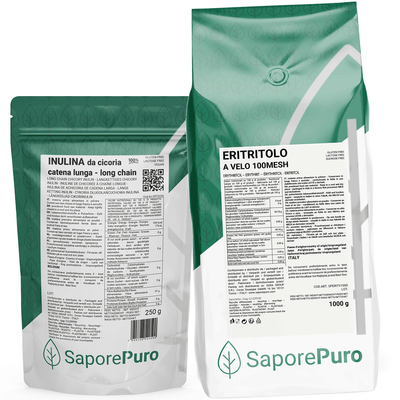 Cucina Salutare - Eritritolo a Velo + Inulina a Catena Lunga - SaporePuro