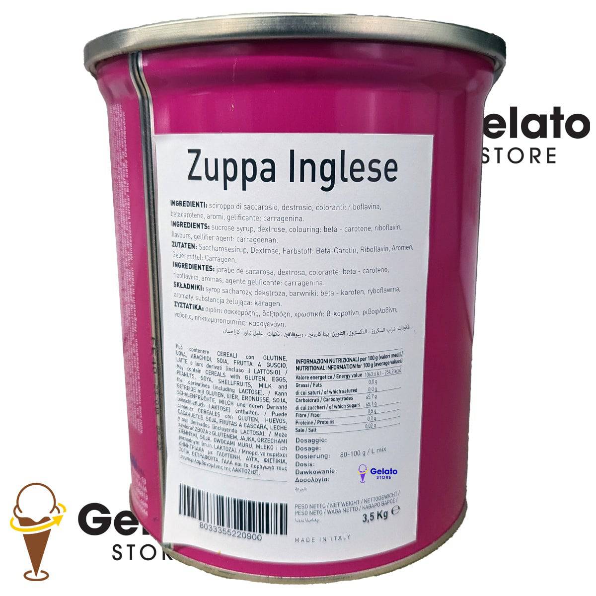 Pasta de Sopa Inglesa T - 3.5 kg - GelatoStore