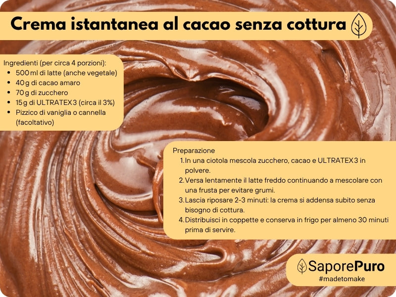 ULTRATEX 3 - Amido modificato da Tapioca - Uso Caldo e Freddo - SaporePuro