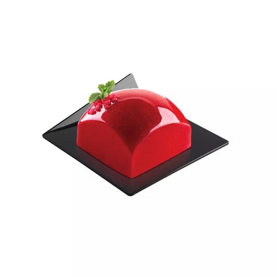 SET 100 BLACK TRAYS - SQUARE 83X83 MM