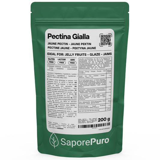 Pectina Gialla (Jaune) SaporePuro - Gelatine di Frutta, Marmellate, Gel Spessi - SaporePuro