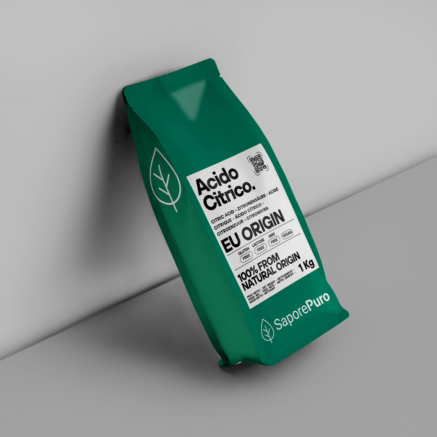 Acido Citrico- 1kg - Cockatail, Vino, Pulizie, Enologia - Made in EU - SaporePuro