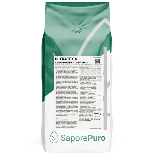 ULTRATEX 4 - Amido alimentare pregelatinizzato, modificato da mais - Uso a freddo - SaporePuro