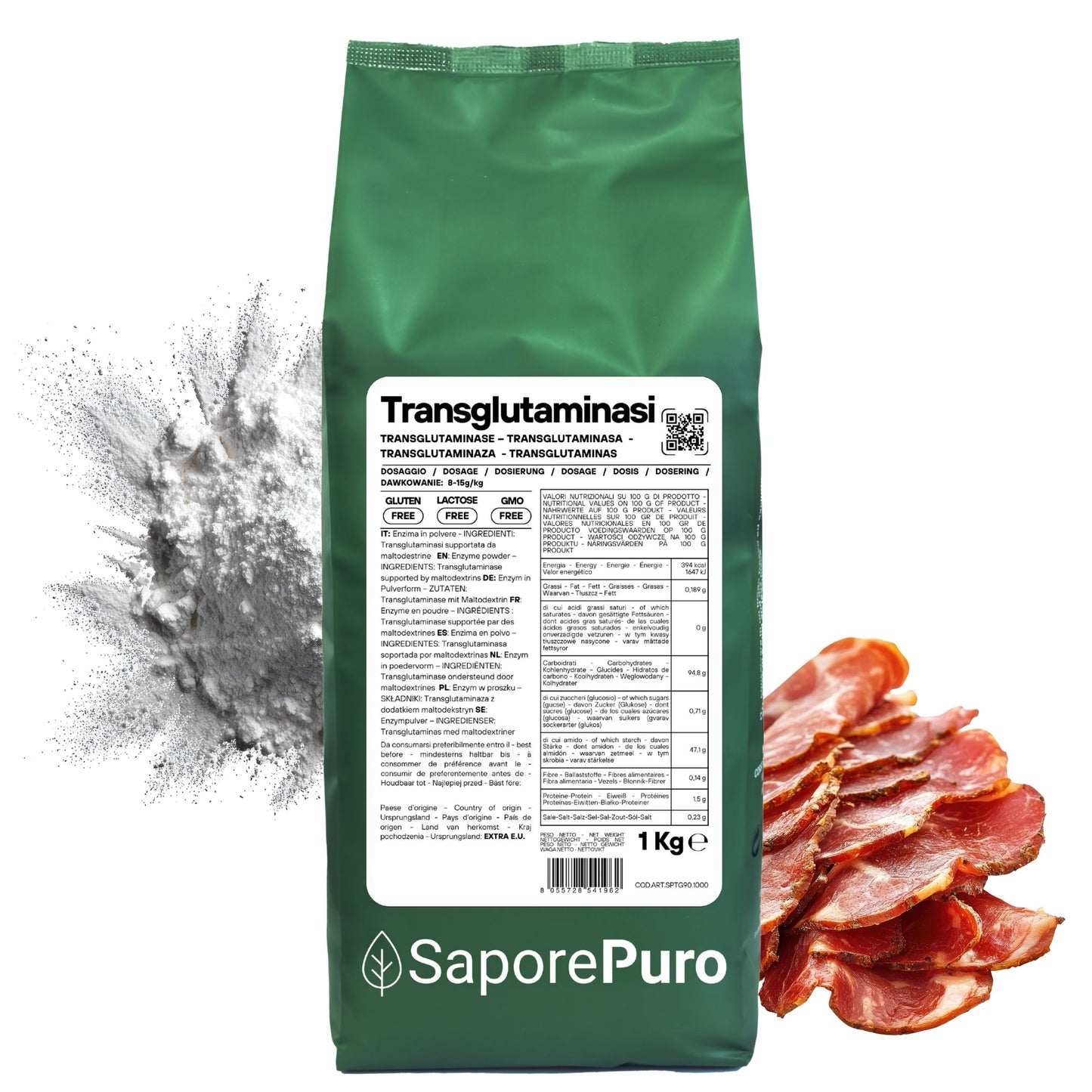 Transglutaminasi in polvere – Enzima per applicazioni alimentari professionali - GelatoStore