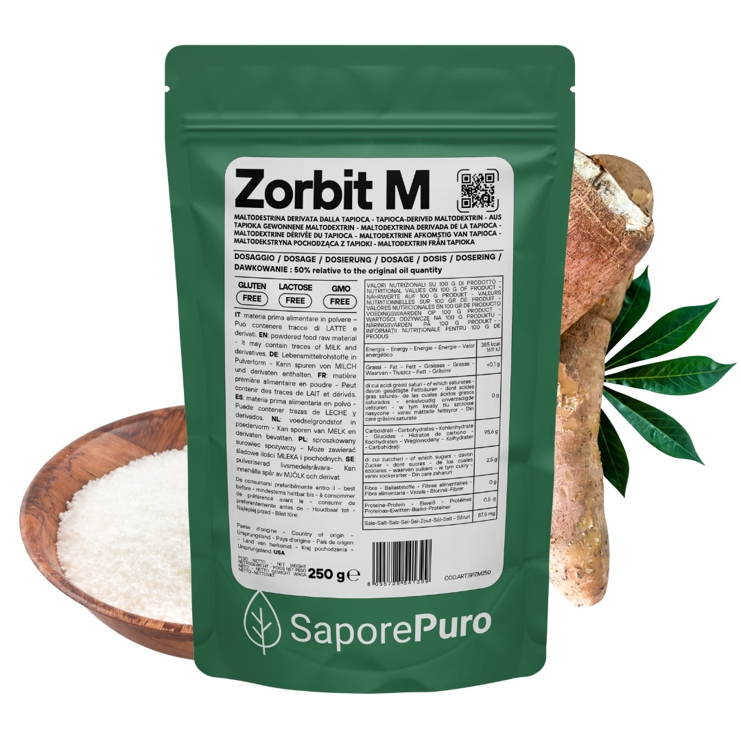 Zorbit M - Amido modificato da Tapioca - Maltodestrina Derivata dalla Tapioca - GelatoStore