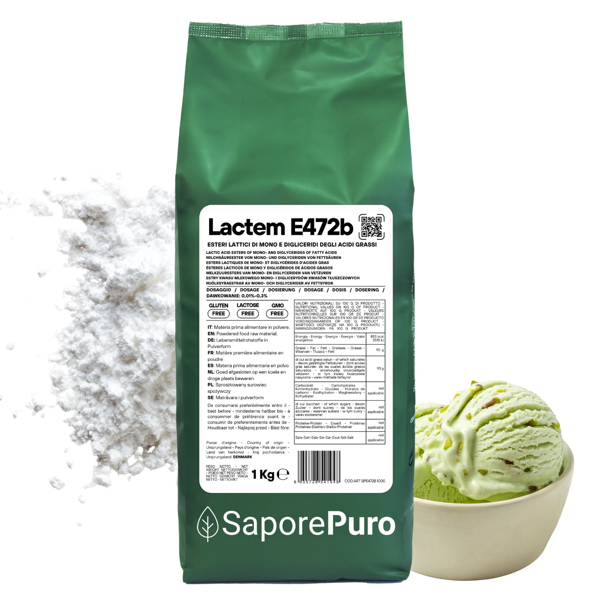 E472b Lactem (Latticem) – Emulsionante Professionale per Gelato e Panificazione - GelatoStore