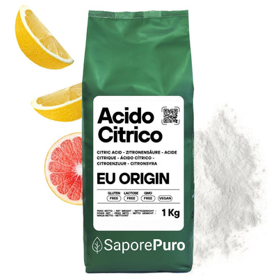 Acido Citrico - Cockatail, Vino, Pulizie, Enologia - Made in EU - GelatoStore