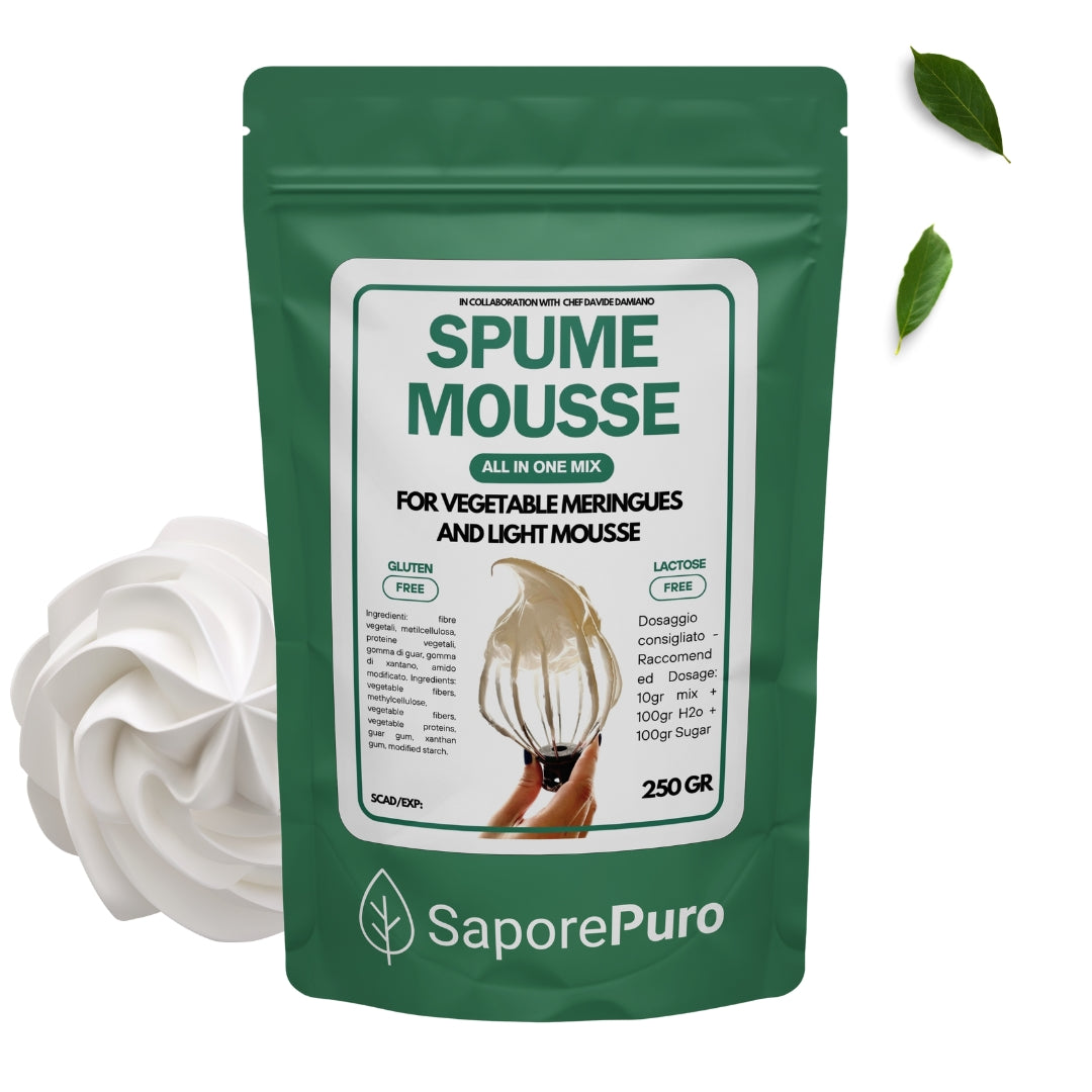 Spume Mousse – Mix per mousse e spume vegane professionali - 250g - GelatoStore