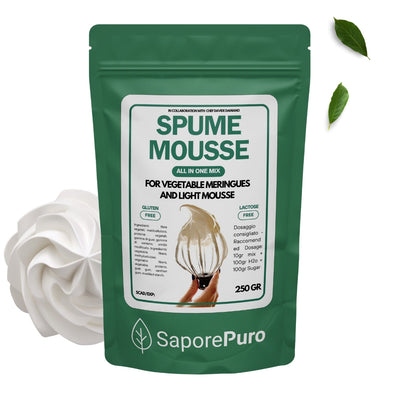 Spume Mousse – Mix per mousse e spume vegane professionali - 250g - GelatoStore