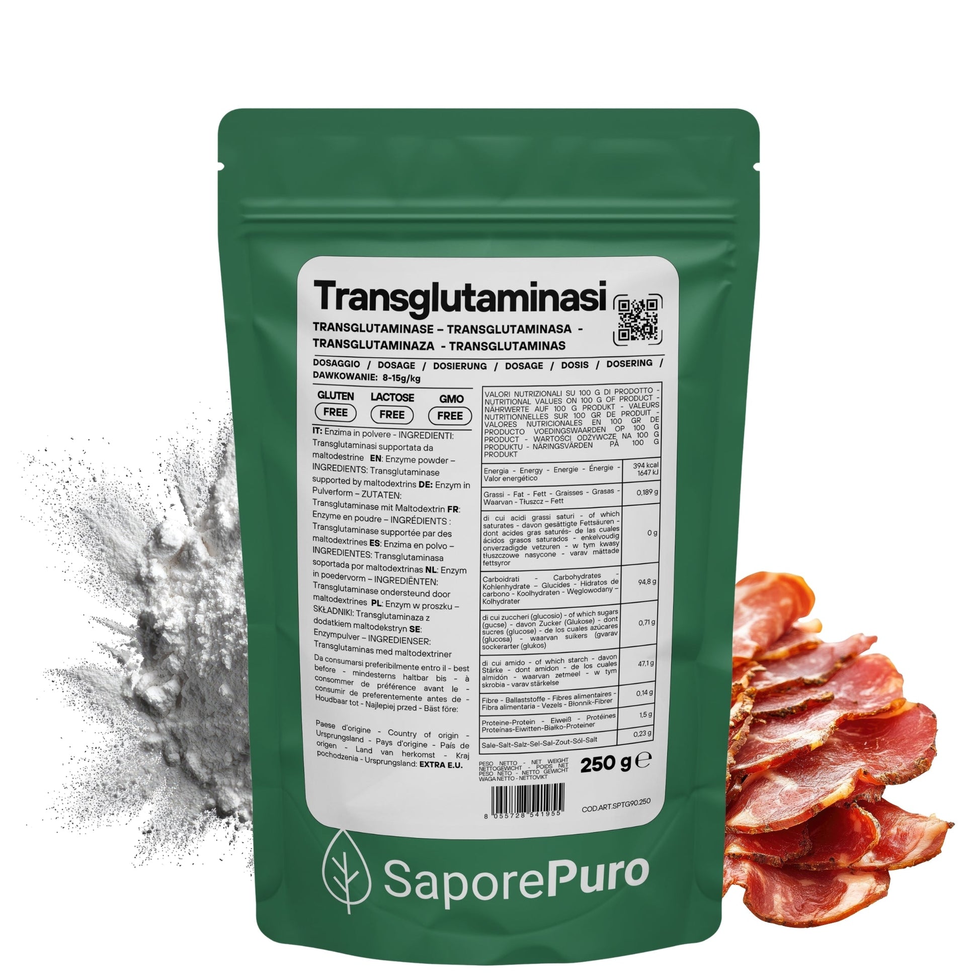 Transglutaminasi in polvere – Enzima per applicazioni alimentari professionali - GelatoStore