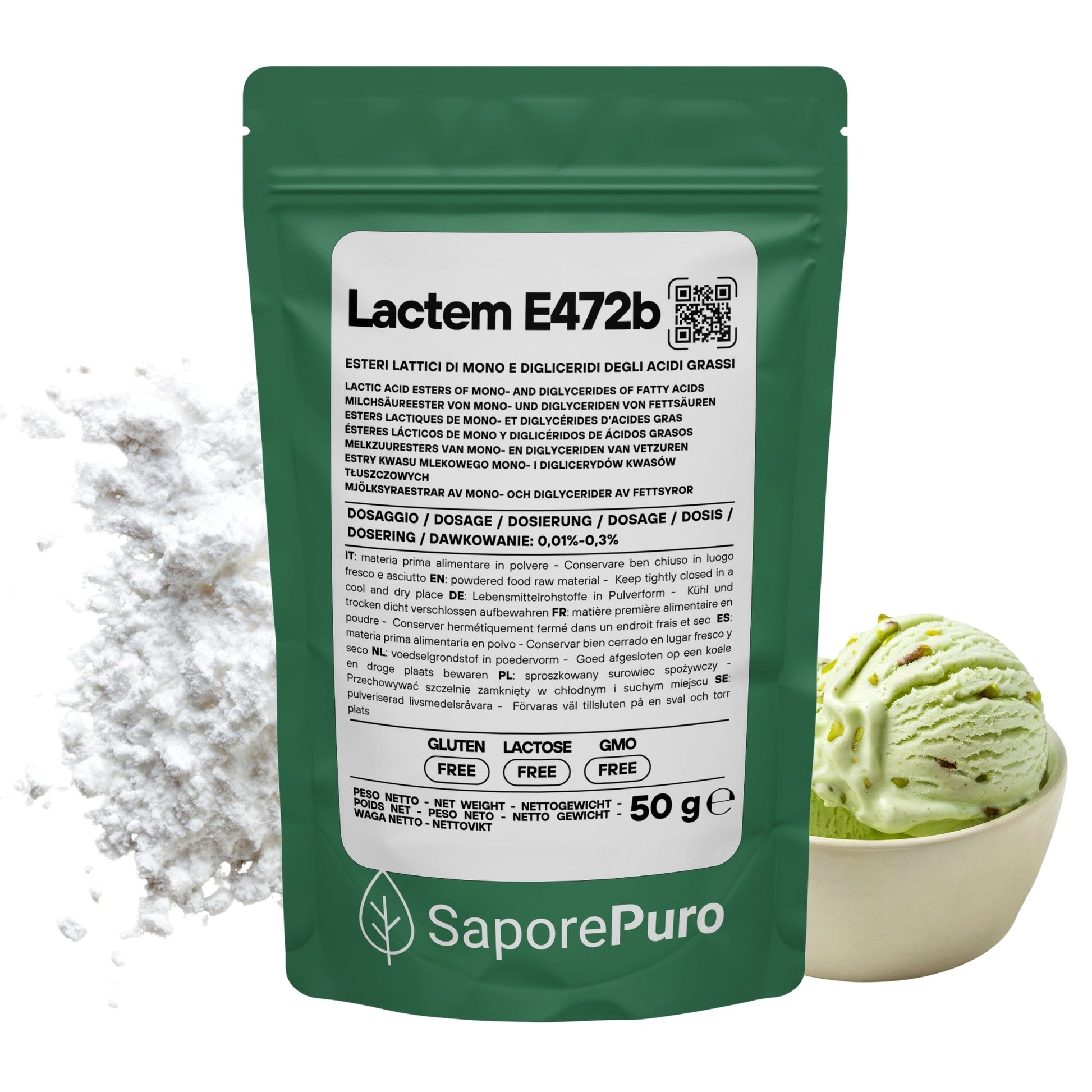 E472b Lactem (Latticem) – Emulsionante Professionale per Gelato e Panificazione - GelatoStore