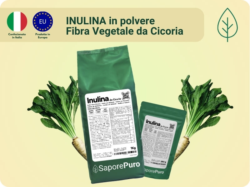 Inulina in polvere pura - Origine Europa - A catena corta - GelatoStore