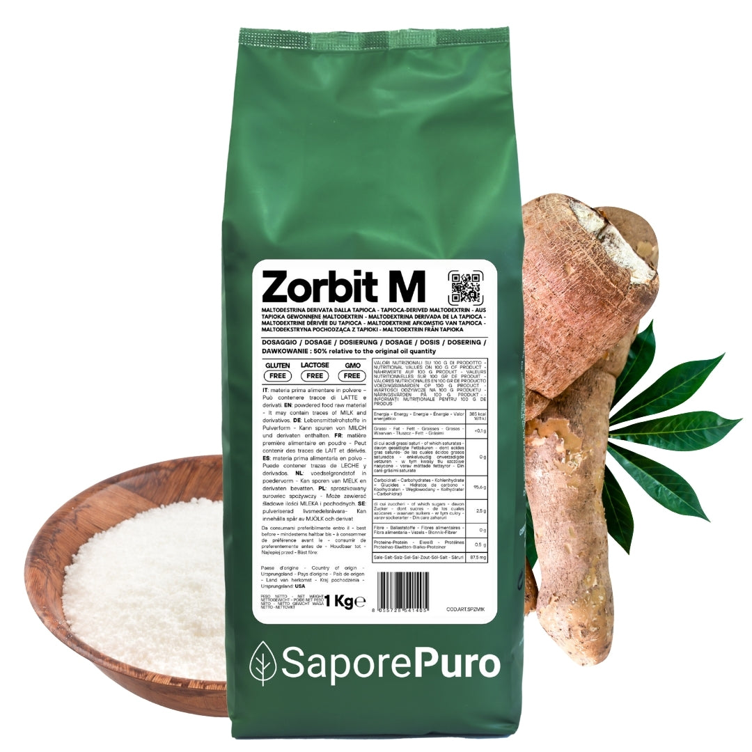 Zorbit M - Amido modificato da Tapioca - Maltodestrina Derivata dalla Tapioca - GelatoStore