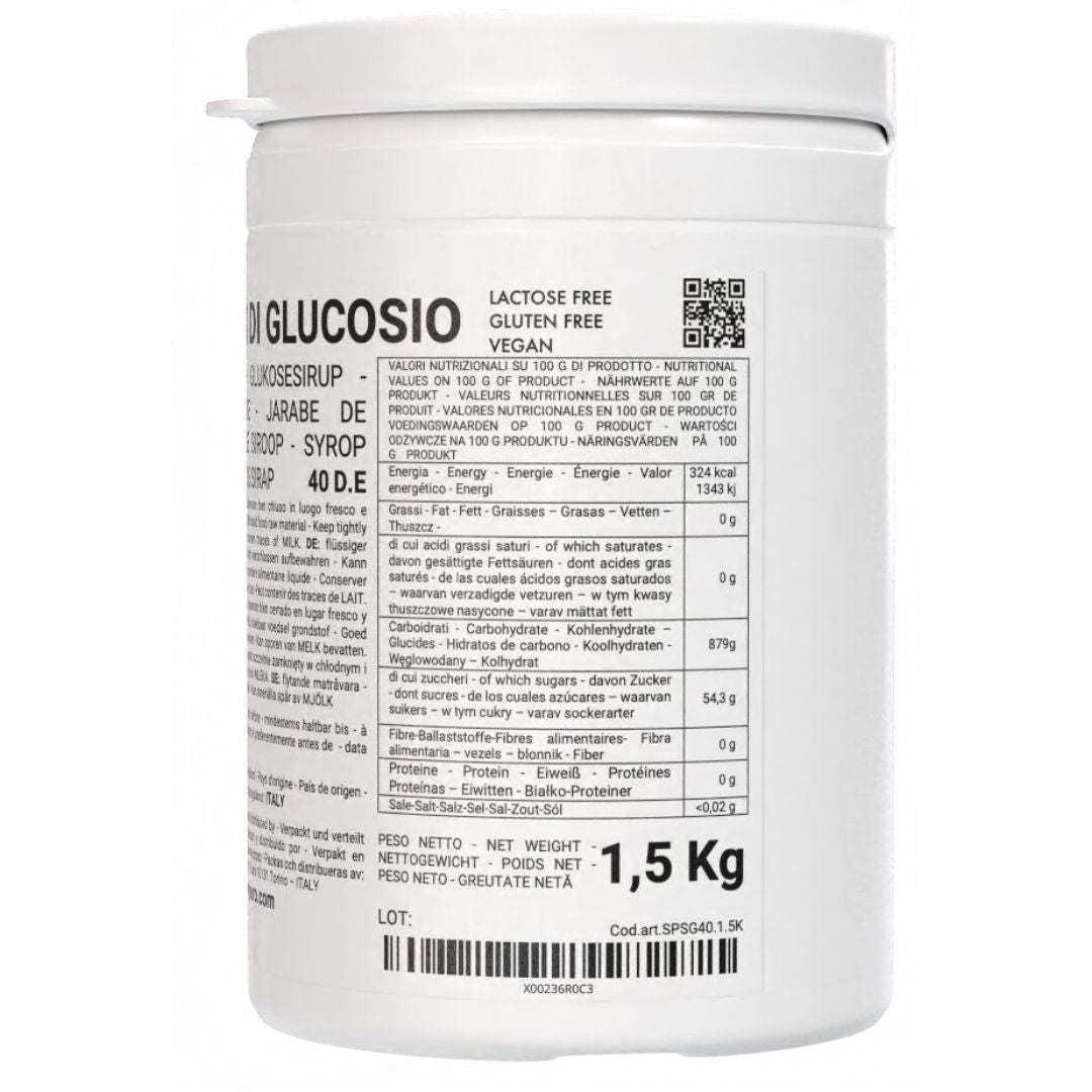Sciroppo di Glucosio Liquido 40DE - Giusta Dolcezza per Gelati e Pasticceria - SaporePuro