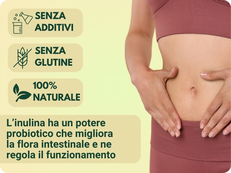 Inulina in polvere pura - Origine Europa - A catena corta - GelatoStore