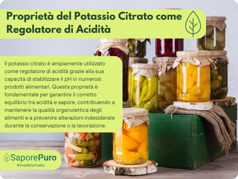 Potassio Citrato - Citrato di Potassio - 200gr - Origine GERMANIA - Sostituto del Sale - SaporePuro