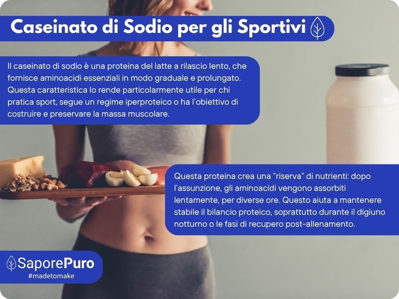 Caseinato di Sodio - SaporePuro - Proteina pura da Latte (Caseina) - Gluten Free - GelatoStore