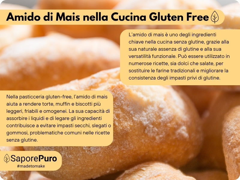 Amido di mais Nativo - Addensante potente, naturale e funzionale- Gluten Free - GelatoStore