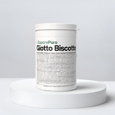 Pasta Giotto Biscotto SaporePuro per gelato, prodotto in confezione da 1 kg, mostrata in immagine.