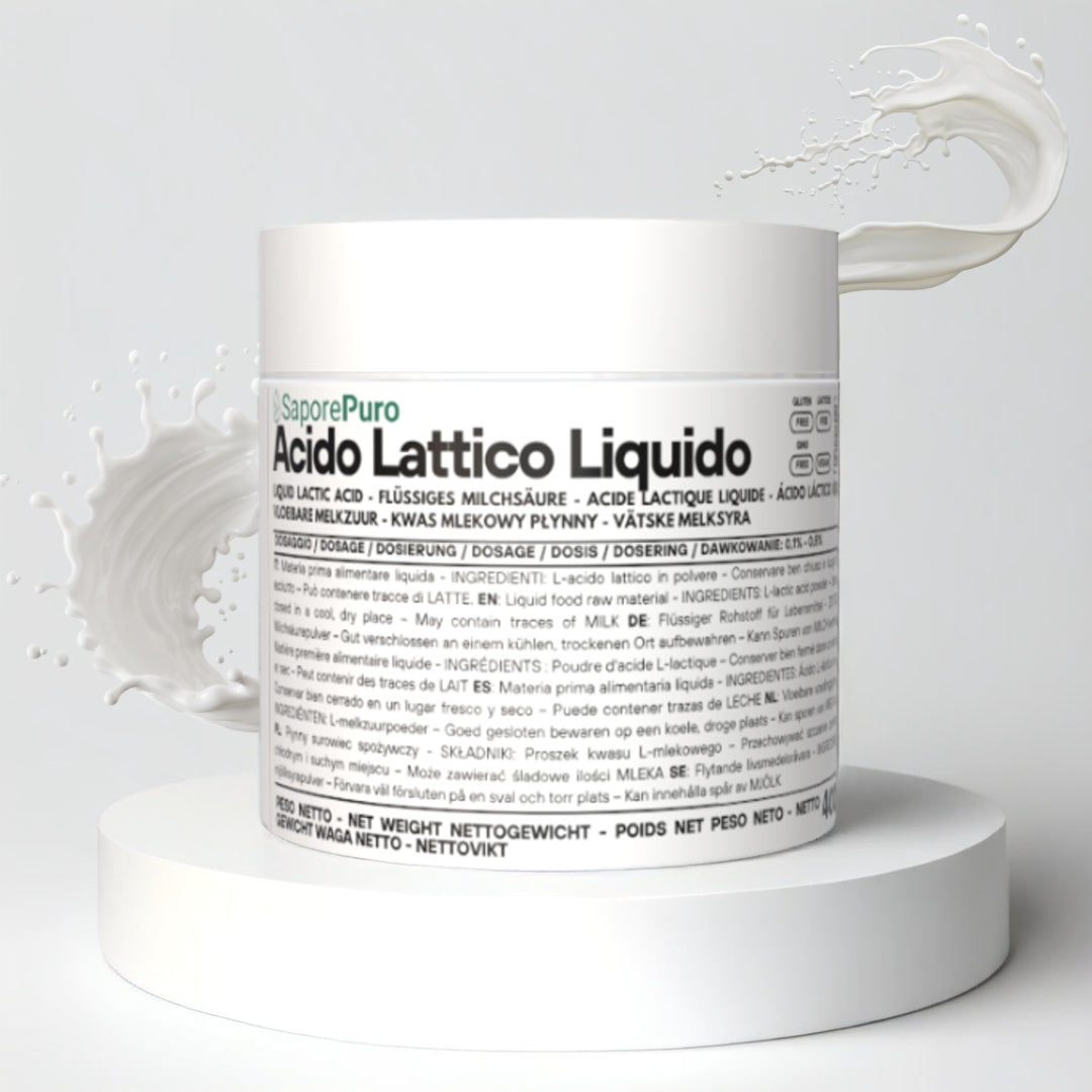 Acido Lattico Liquido Alimentare | SaporePuro - GelatoStore
